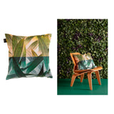 Bedding House green polyester cushion, 45 x 45 cm.