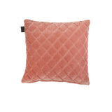 Vercors pink cotton filled square cushion.