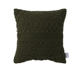 Vintage Homewares olive cotton cushion cover.
