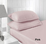 Accessorize pink fitted sheet, king size.