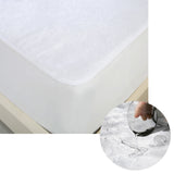 Cotton waterproof mattress protector, king single size.