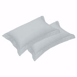 Silver egyptian cotton standard pillowcases.