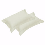 Vanilla egyptian cotton standard pillowcases.