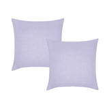 Lilac linen pillowcases, 65 x 65cm, machine washable.