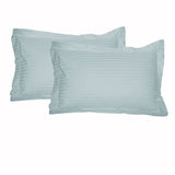 Blue pillowcases.