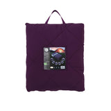 Purple camp quilt.