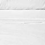 Accessorize White 400TC White Bamboo Cotton Double Stitched Quilt Cover Set Single