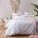 Vintage Homewares white quilt cover, king size.
