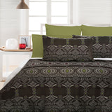 Accessorize green quilt cover, king size.