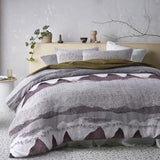 Accessorize burgundy quilt cover, queen size.