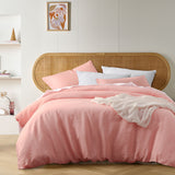 Linen quilt cover, queen size, machine washable.