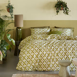 Bedding House Mae Green Seersucker Cotton Quilt Cover Set King