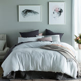 Accessorize white cotton quilt cover, queen size.