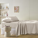 Linen sheet, super king size, machine washable.