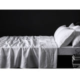 White linen sheet, super king size.