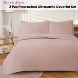 Blush reversible coverlet, queen size, reversible, so either side can face up.