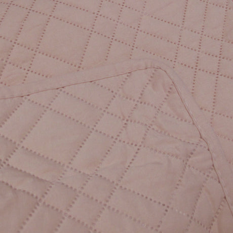 Blush reversible coverlet, queen size, reversible, so either side can face up.
