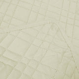 Jane Barrington Morris Light Cream Ultrasonic Embossed Lightly Quilted Reversible Coverlet Set Queen