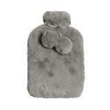 J Elliot Home grey faux fur hot water bottle.