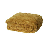 Fur knitted throw.