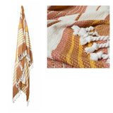J.Elliot Home Zella Cotton Throw Rug Pink Multi.