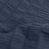 Ardor Byron Navy Seersucker Quilt Cover Set Queen