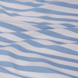 Ardor Frankie Blue Stripe Yarn Dyed Reversible Quilt Cover Set Queen