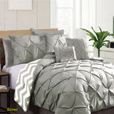 Ramesses silver comforter, 7 piece, king size.
