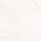 Ramesses 1000TC Linen Bamboo Fitted Sheet Combo Set White King