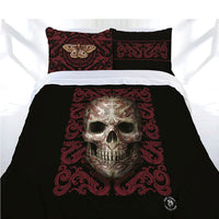 Skull quilt cover, single size.