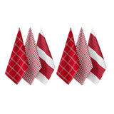 Cotton tea towels, set of 6.