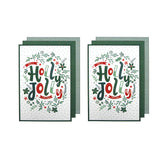 Ladelle green cotton kitchen towels, set of 6.