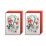 Ladelle red cotton kitchen towels, set of 6.