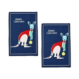 Ladelle cotton kitchen towels, set of 2.