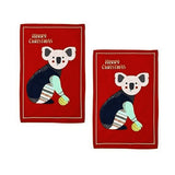 Ladelle cotton kitchen towels, set of 2.