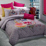 Georges Vogue silver quilt cover, queen size.
