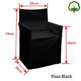 Rans Alfresco 100% Cotton Director Chair Cover Plain Black - View 2