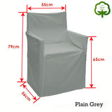 Rans Alfresco 100% Cotton Director Chair Cover Plain Grey - View 2