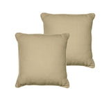 Rans taupe cotton cushion cover, set of 2.