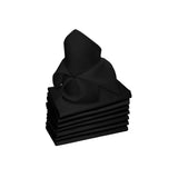 Rans Lollipop black cotton napkins, set of 8.