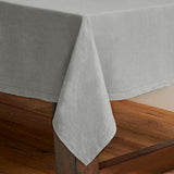 Rans grey cotton tablecloth, 150 x 300 cm.