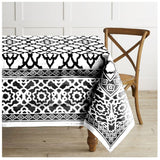 Rans Vintage black cotton tablecloth, 4 cm.
