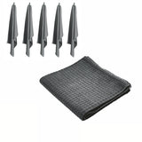 Charcoal cotton tea towels, 50x70 cm, set of 6.