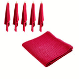 Pink cotton tea towels, 50x70 cm, set of 6.