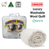 500GSM Washable Wool Quilt Queen