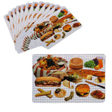 Set of 12 PVC Easy Care Placemats, Delicious Meals.