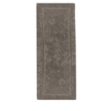 Chocolate cotton bath runner, machine washable.