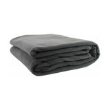 Jason charcoal fleece blanket, double size.