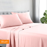 Blush cotton rich sheet, mega king size.