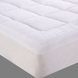 Bamboo cotton mattress topper, single size.
